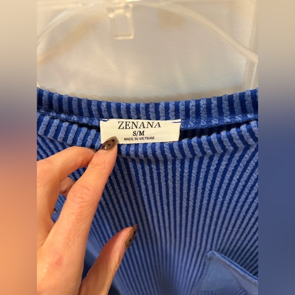 Zenana Ribbed Top - Picture 2 of 4